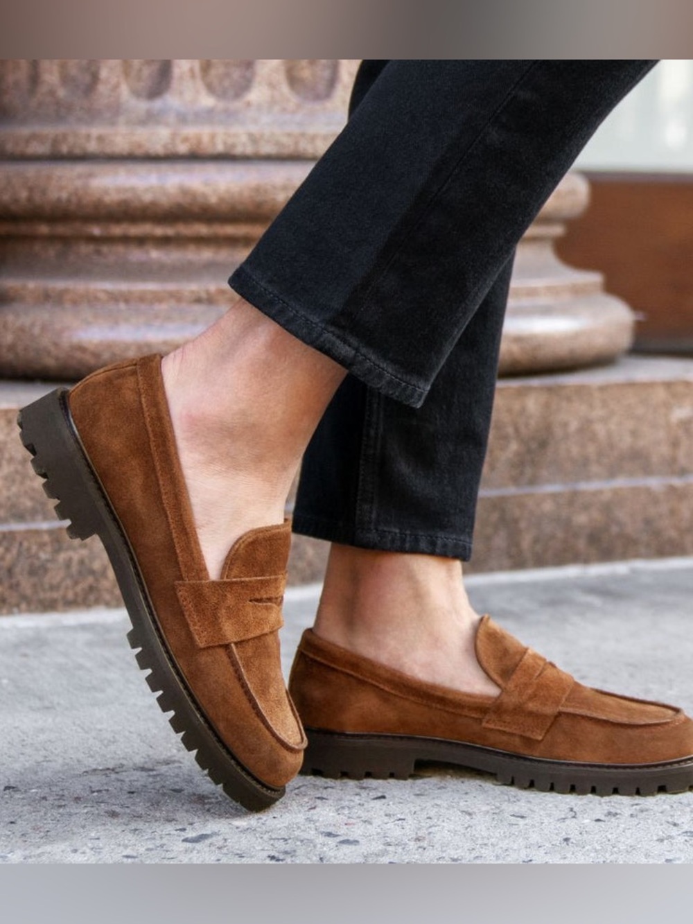 Thursday Boot Company Penny Loafers in Honey Brown Suede size 8.5